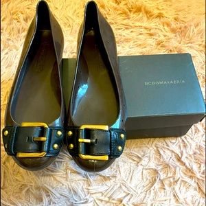 💕Auth💕 BCBG Maxazria Rubber Jelly buckle Ballet Flats.